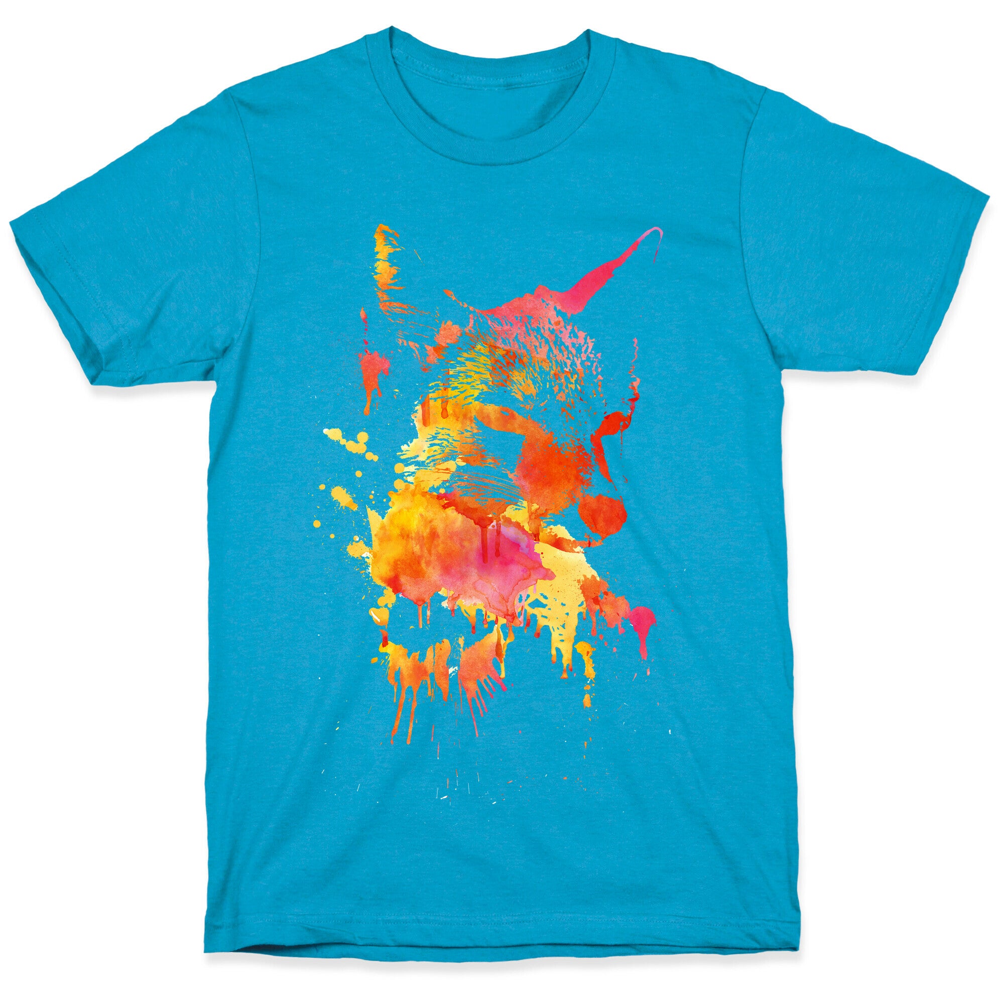 Watercolor Fox Unisex Triblend Tee